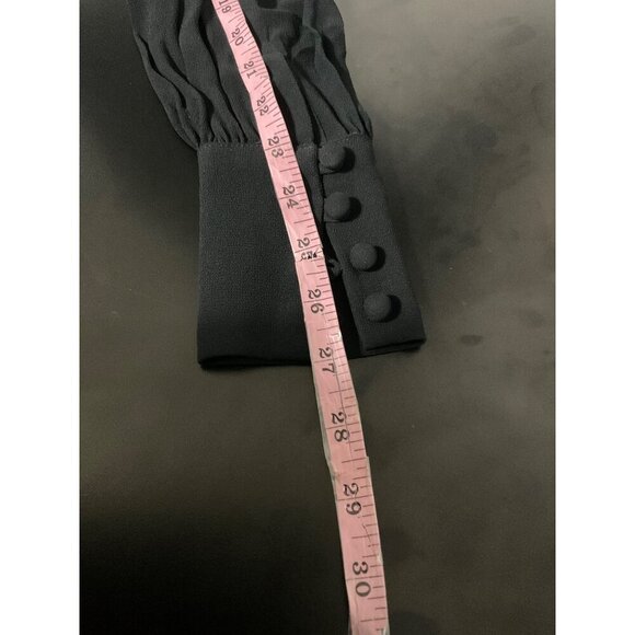 REFORMATION Jumpsuit Long Sleeve VNeck Zip Back Closure in Black size 0 - Picture 10 of 13